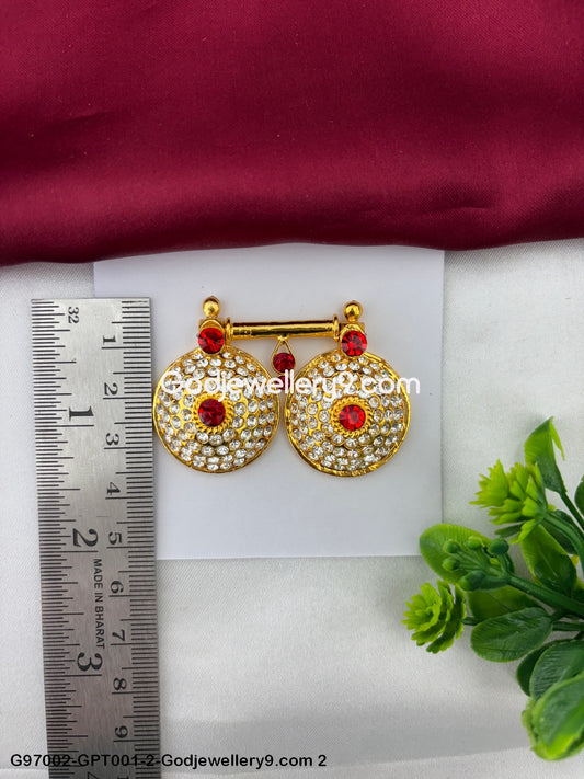 Stone Mangalsutra And Pottu Thali for Lakshmi Durga And Saraswati G97002-GPT001-2-Godjewellery9.com 2