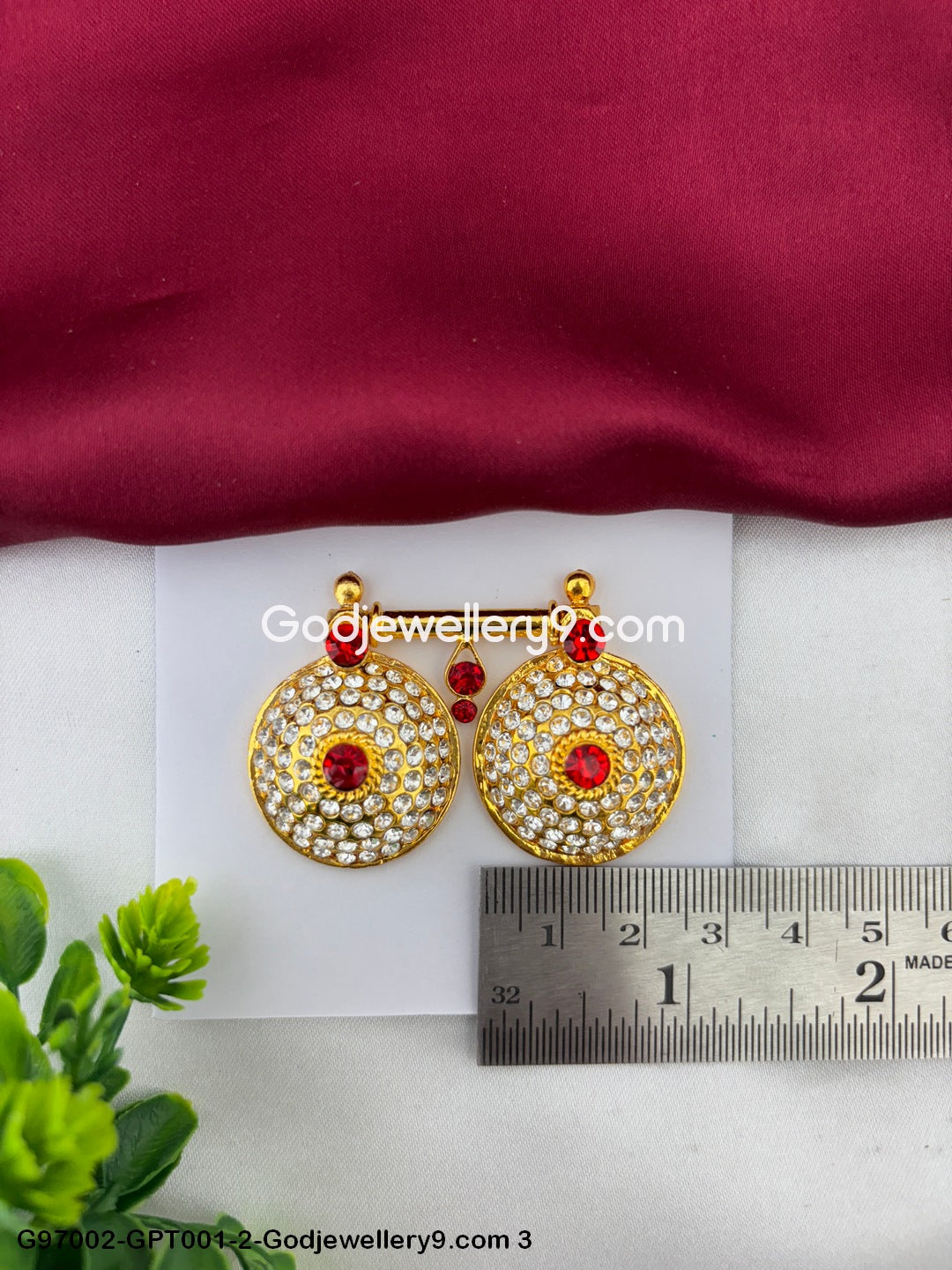 Stone Mangalsutra And Pottu Thali for Lakshmi Durga And Saraswati G97002-GPT001-2-Godjewellery9.com 3