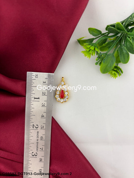 Stone Tilak Stone Bindi Stone Jewellery for Deity God Vishnu Decor G98583-DGT013-Godjewellery9.com 2