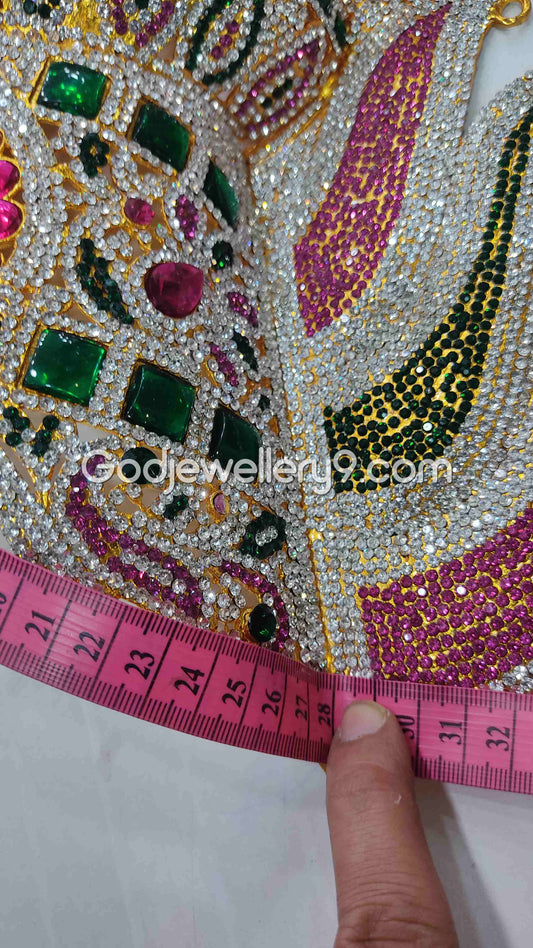 Sudar Deity Mukut Stone Crown Mariamman God Jwala Kireetam G16 Godjewellery9 1