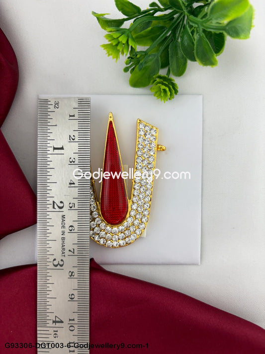 Temple Tilka Namam For Murti Idols And Vishnu Balaji Perumal Ornaments God Deity Swamy Alankaram pooja Red White Stone Tirupati Namam Shringar G93306-DGT003-6-1.jpg?v=1742831308