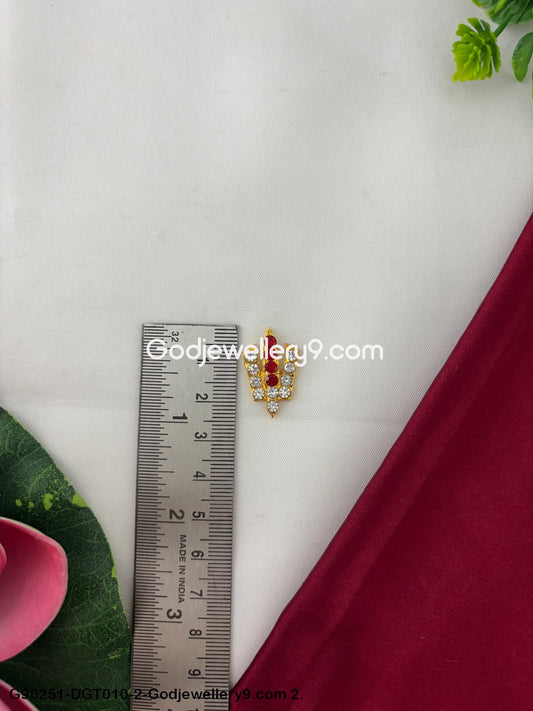 Traditional Tirupati Balaji Deity God Stone Small Namam Tilak for Idols G96251-DGT010-2-Godjewellery9.com 2