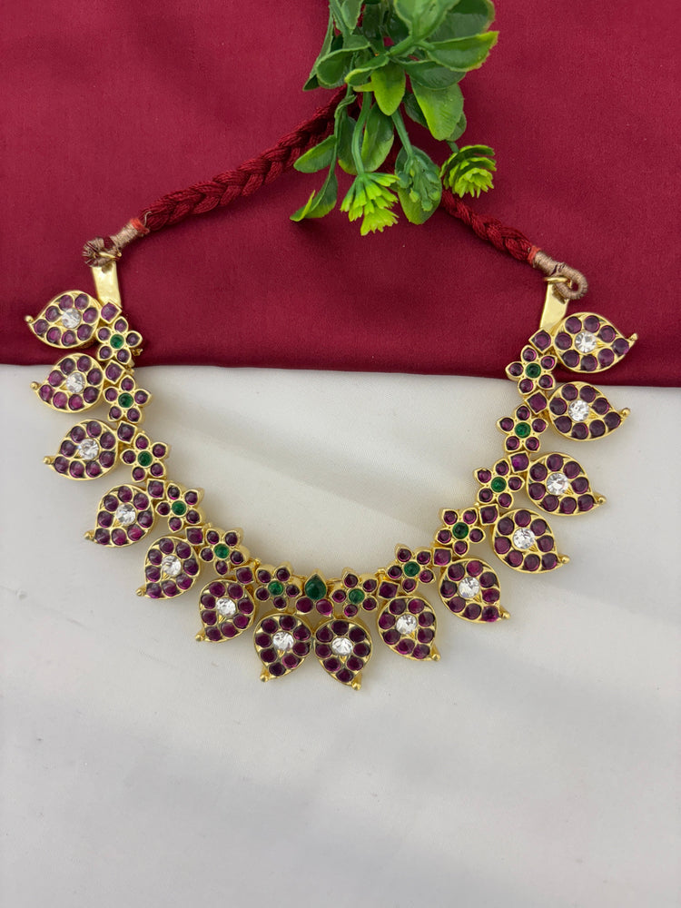 Bharatanatyam Brass Short Kemp Jewellery