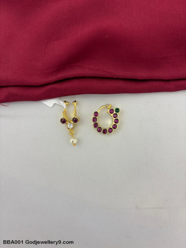 Bharatanatyam Brass Kemp Nath Bulaki | Nose Ring