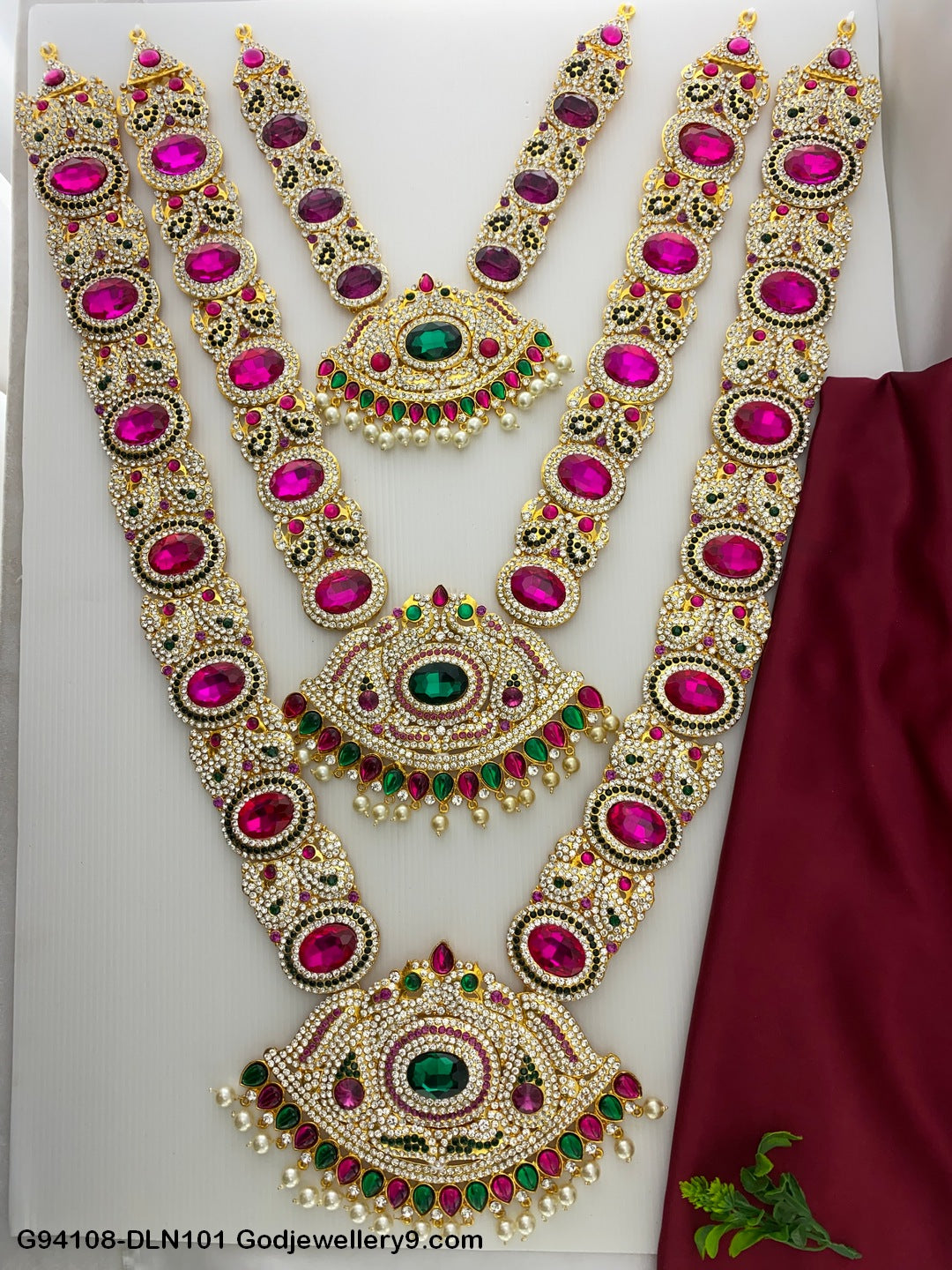 Deity Long Necklace God Jewellery 3 Step Godjewellery9.com Logo