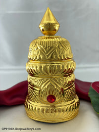 God Round Gold Plated Crown