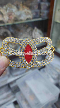 CZ Amman Deity Vibuthi Pattai Bindi for Goddess Alankaram