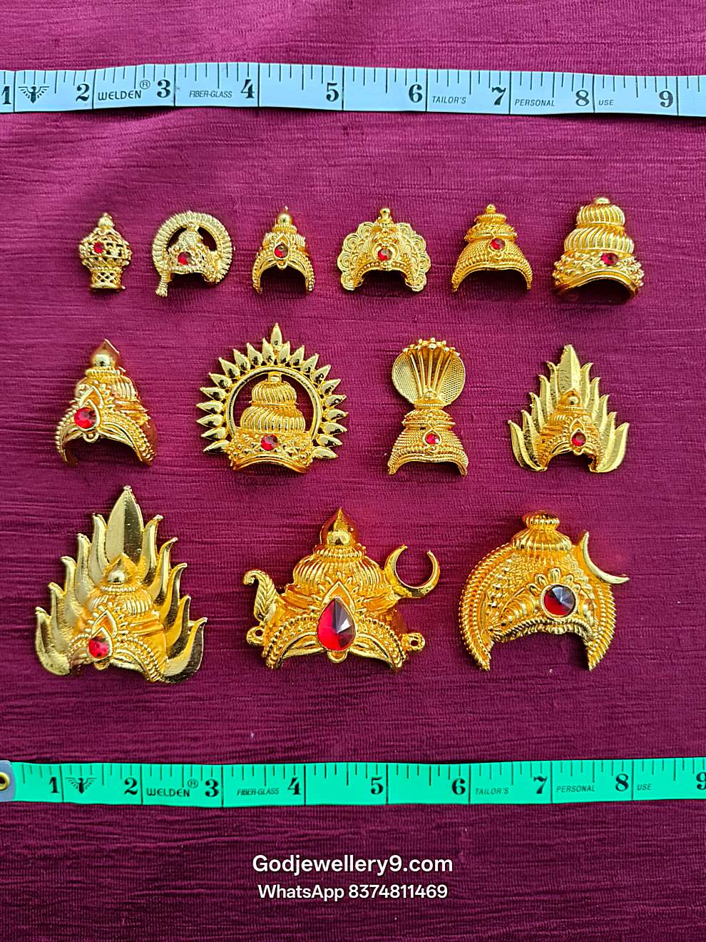 Small deity crown and mukut kireetam for Amman ammavarari lakshmi godjewellery9.com