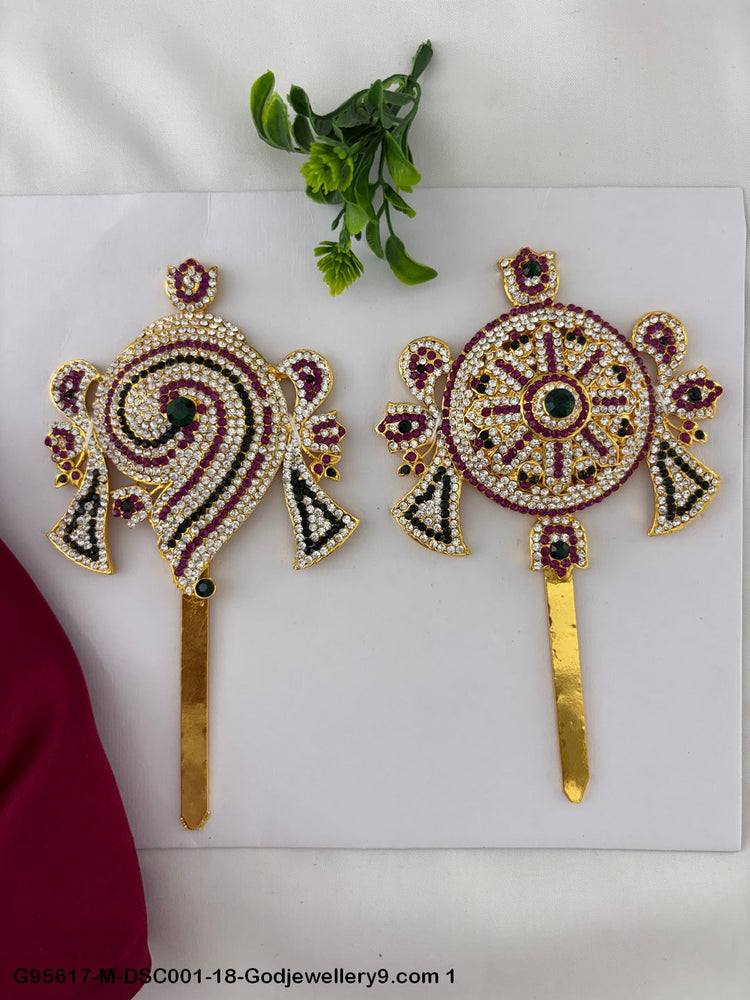 Stone Shanku Chakra for Deity God Godjewellery9.com Logo