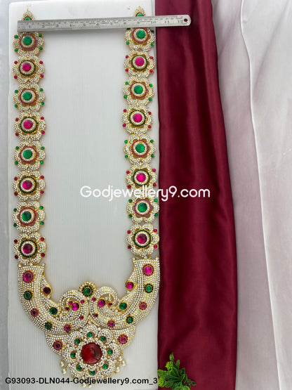 1 Step Long Haram Necklace for Deity God Murti and Vigraha G93093-DLN044-Godjewellery9.com 3