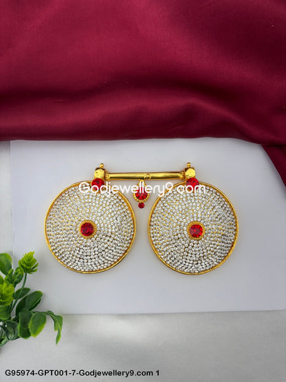 Amman Stone Mangalsutra Pustal Tadu for Hindu Deity Worship Use G95974-GPT001-7-Godjewellery9.com 1