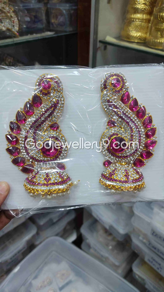 Amman karna Pathakam For God Deity Earrings G30 Godjewellery9