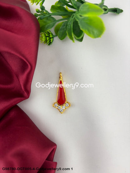 Ammavari Deity Stone Tilakam Bindi Alankaram for God Temple Use G98780-DGT005-4 -Godjewellery9.com 1