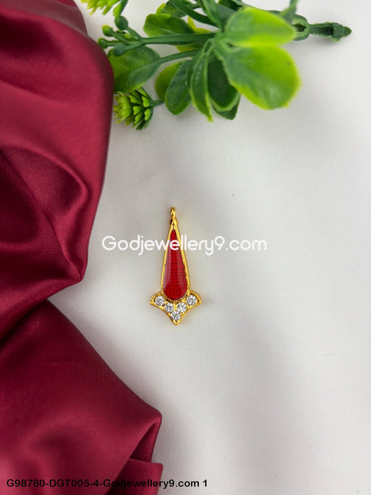 Ammavari Deity Stone Tilakam Bindi Alankaram for God Temple Use G98780-DGT005-4 -Godjewellery9.com 1