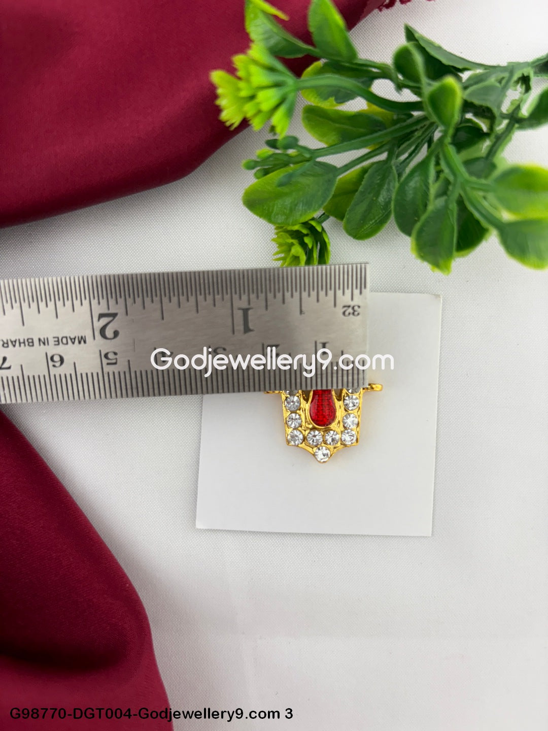 Balaji God Stone Namam Tilak for Vishnu and Perumal Deity Idols Alankaram G98770-DGT004-Godjewellery9.com 3