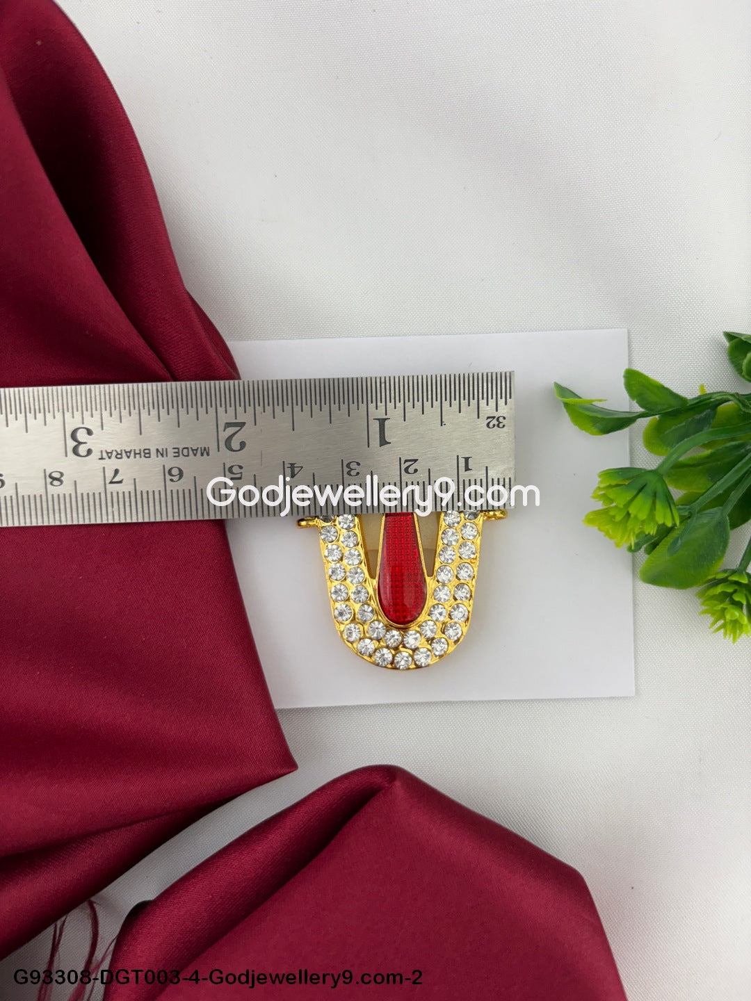 Balaji Namam Tilak For Murti Idols Temple And Vishnu Balaji Perumal Ornaments God Deity Swamy Alankaram pooja Red White Stone Tirupati Namam Shringar G93308-DGT003-4-2.jpg?v=1742831308