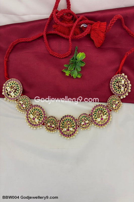 Bharatanatyam Brass Kemp Vaddanam Waist belt Godjewellery9.com BBW004