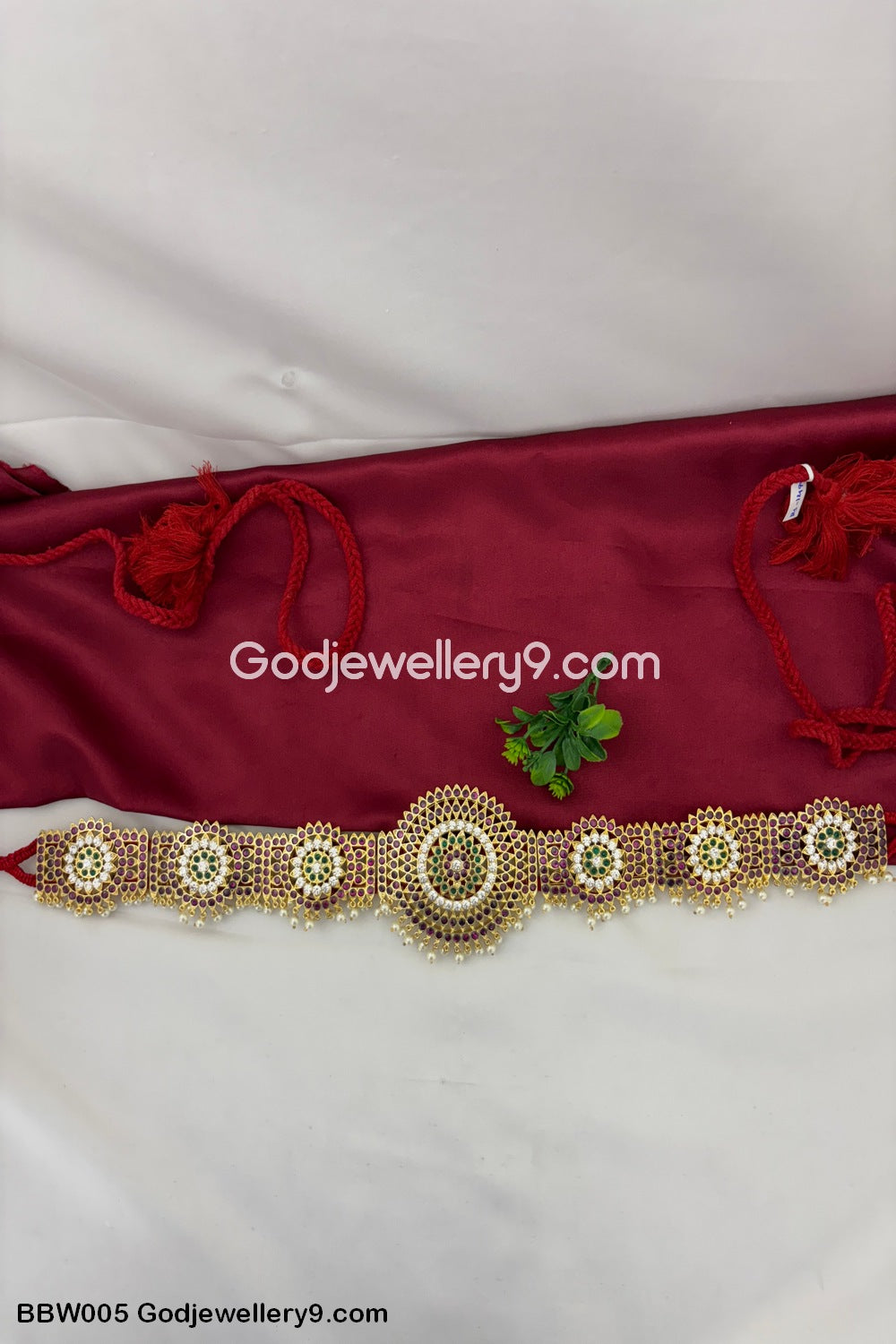 Bharatanatyam Brass Real Kemp Kamarband Vaddanam Waist belt Godjewellery9.com BBW005