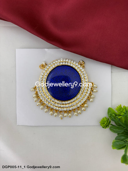 Blue Dollar Pendant Deity God Jewelley For All Gods And Goddesses GodJewellery9.com DGP005-11 1