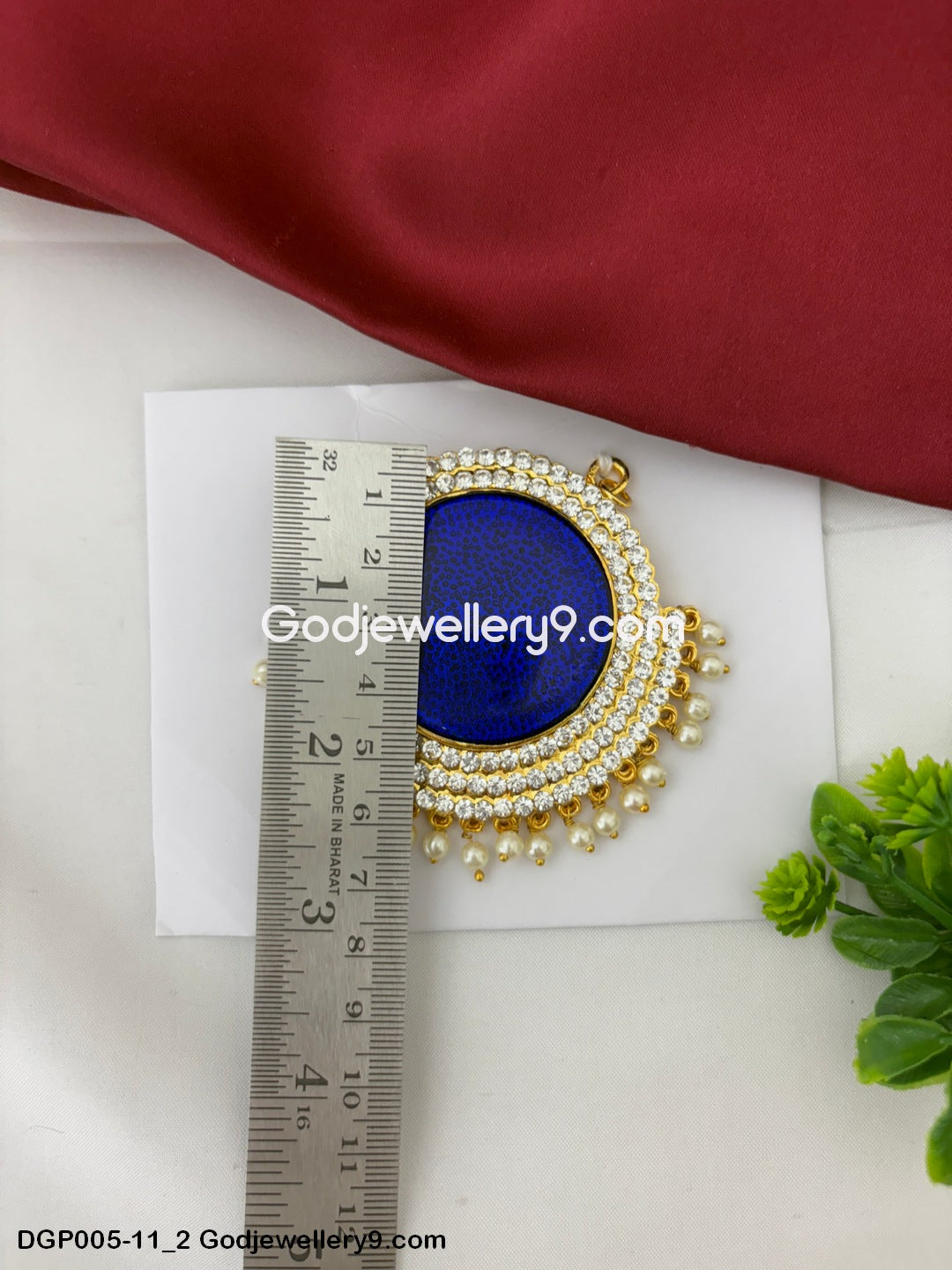 Blue Dollar Pendant Deity God Jewelley For All Gods And Goddesses GodJewellery9.com DGP005-11 2