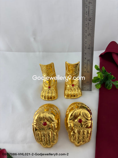 Buy Deity Varalakshmi Gold Plated Hands and Legs Hastam Padam for Pooja G9D7086-VHL021-2-Godjewellery9.com-2