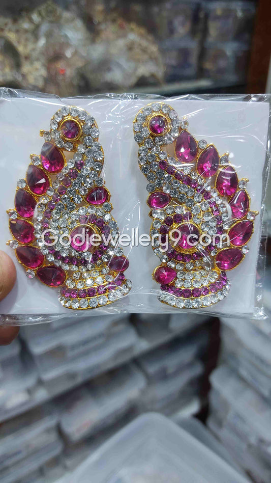 Deity Amman karna Pathakam God Earrings G43 Godjewellery9