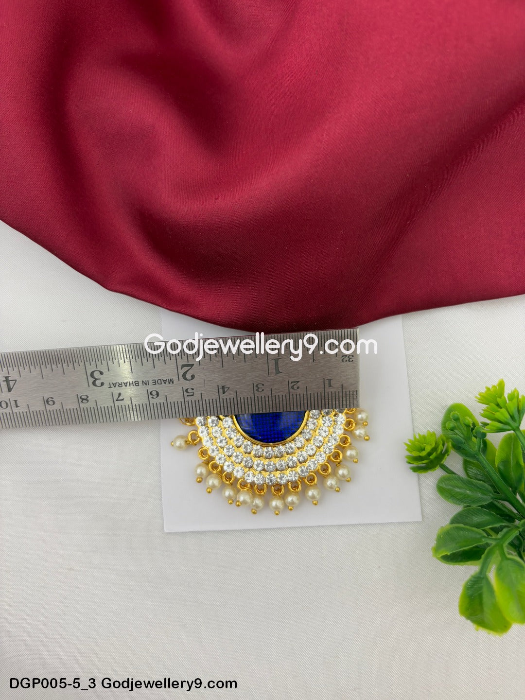 Deity Dollar Pendant God Jewelley Blue EnamelFor All Gods And Goddesses GodJewellery9.com DGP005-5 3