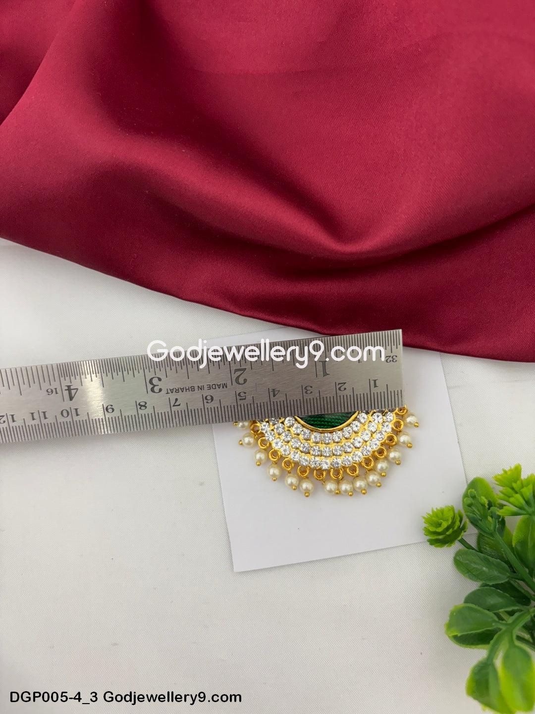 Deity Dollar Pendant God Jewelley Green For All Gods And Goddesses GodJewellery9.com DGP005-4 3