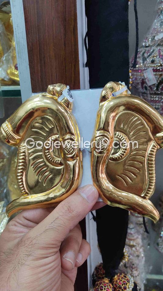 Deity Elephant Earrings Karna pathakam for Idol 4 Gdjewellery9