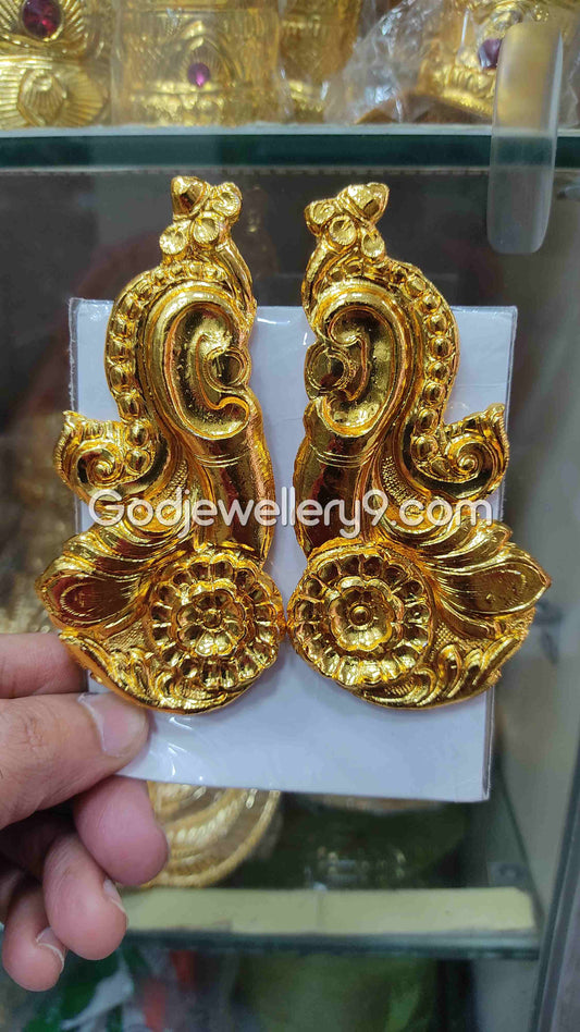 Deity God Gold Plated Earrings Karna pathakam All Gods And Goddess 4 Godjewellery9