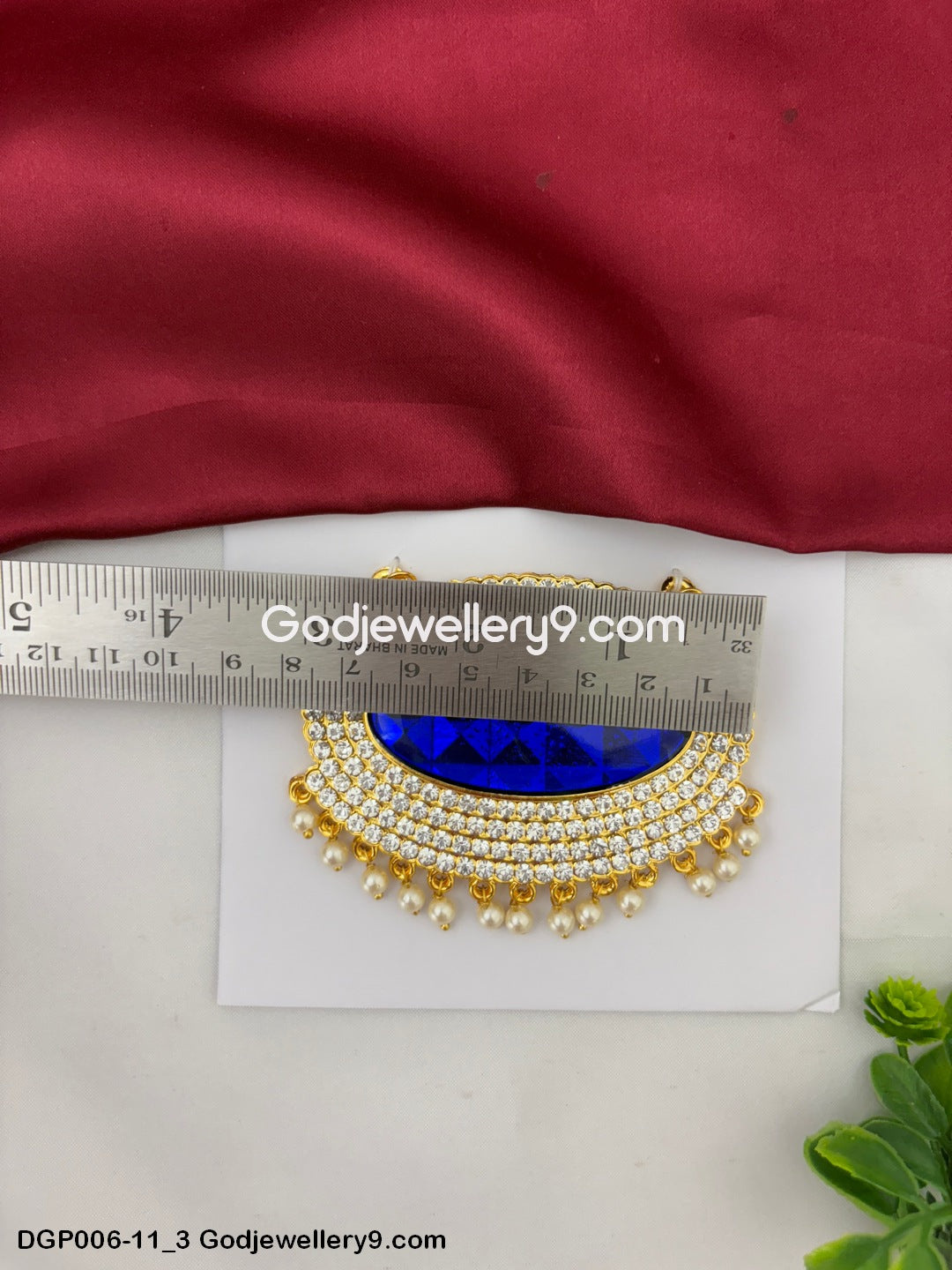 Deity God Jewelley Blue Enamel Dollar Chest Ornaments Pendant GodJewellery9.com DGP006-11 3