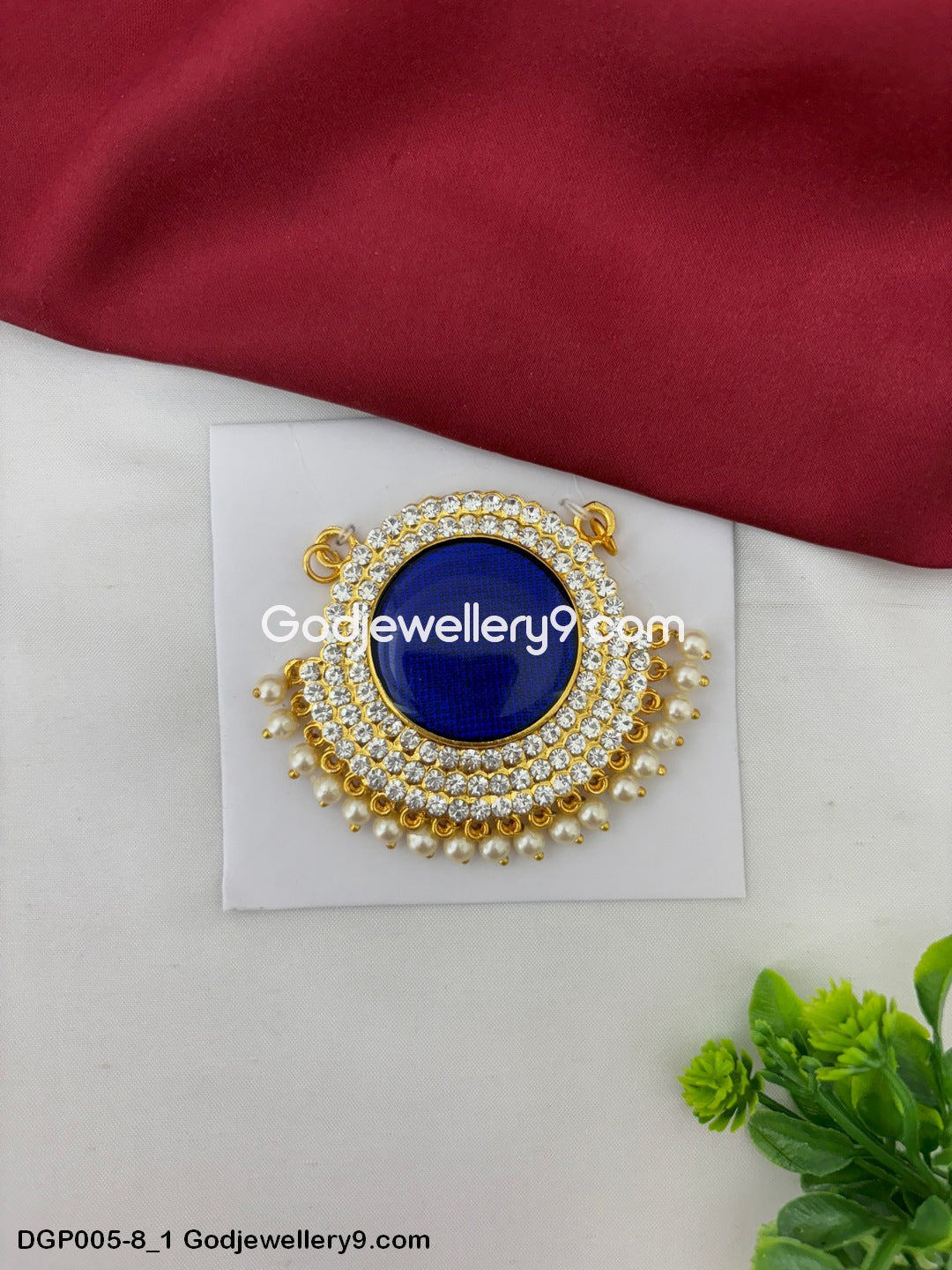 Deity God Jewelley Blue Enamel Dollar Pendant For Decorate Idols GodJewellery9.com DGP005-8 1