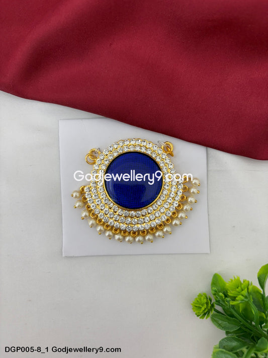 Deity God Jewelley Blue Enamel Dollar Pendant For Decorate Idols GodJewellery9.com DGP005-8 1