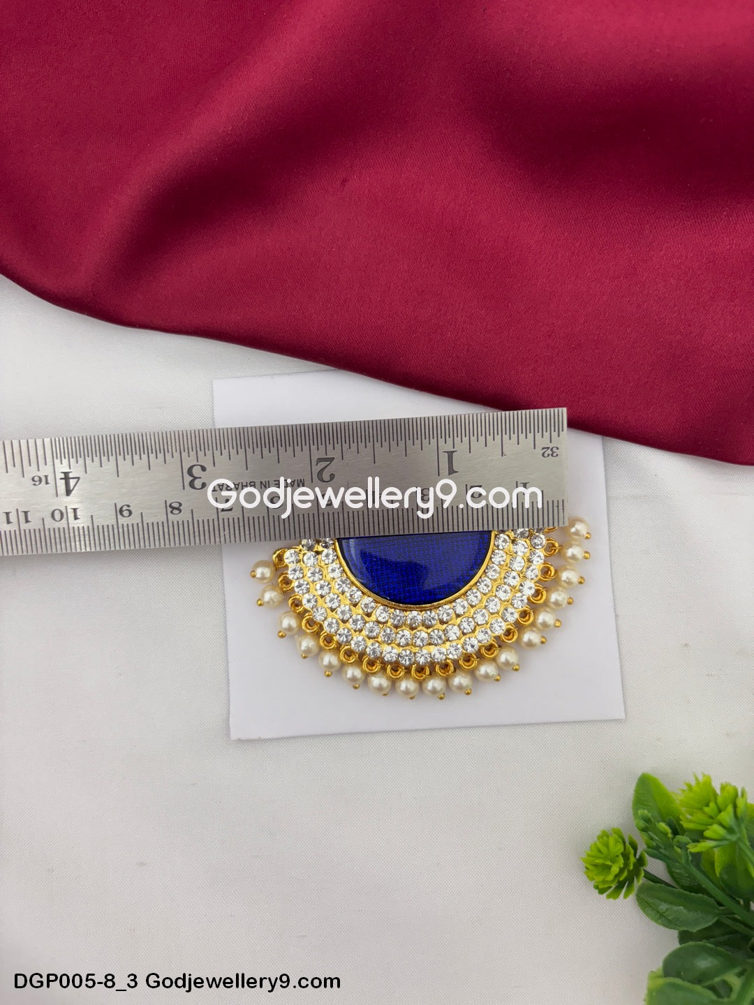Deity God Jewelley Blue Enamel Dollar Pendant For Decorate Idols GodJewellery9.com DGP005-8 3