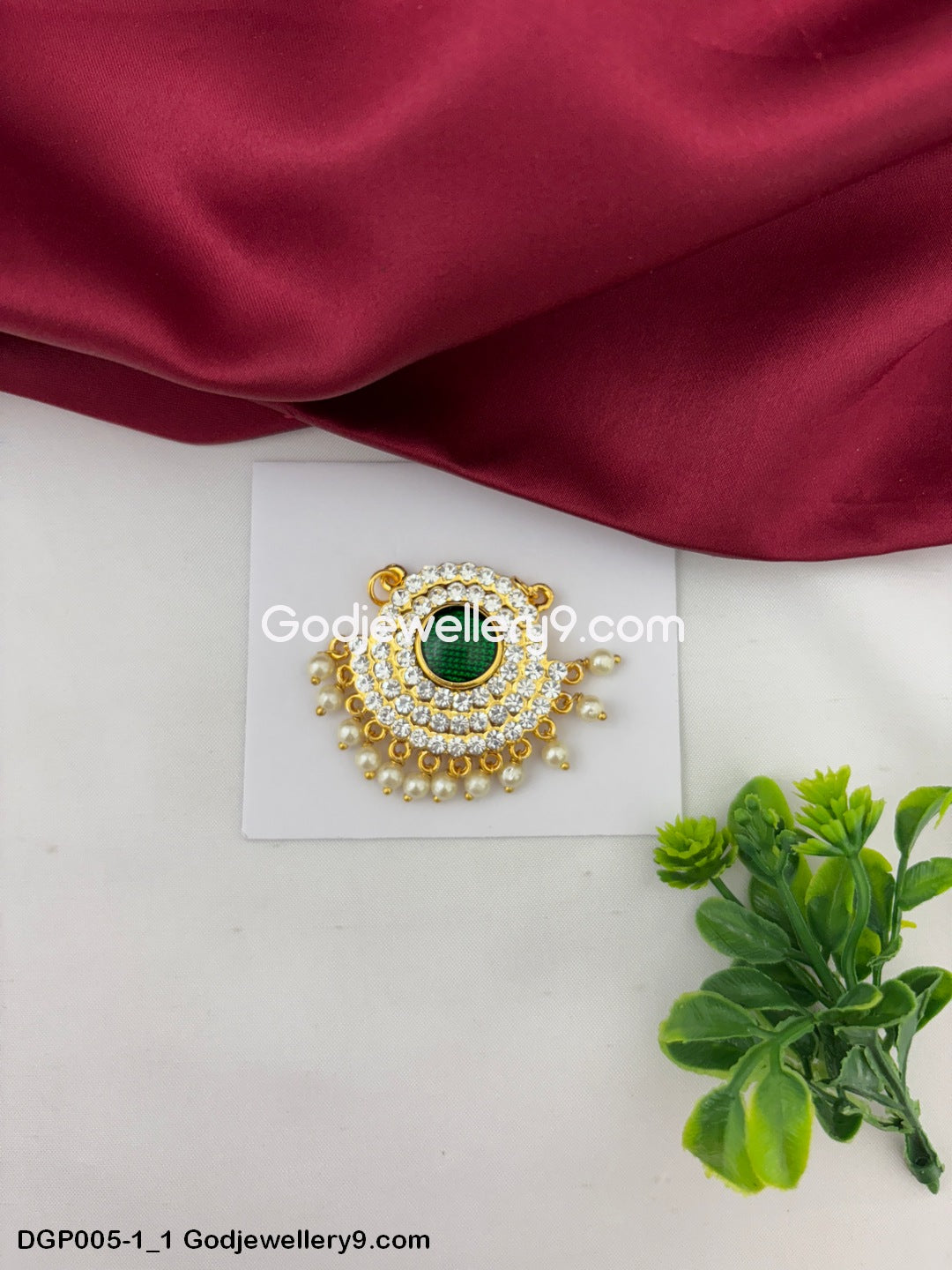 Deity God Jewelley Green Dollar Pendant For All Gods And Goddesses GodJewellery9.com DGP005-1 1