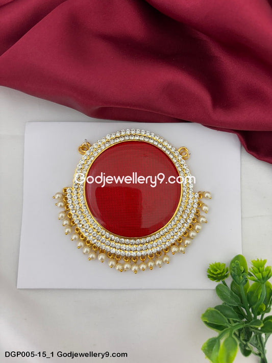 Deity God Jewelley Marron Enamel Dollar Pendant For All Hindu Goddesses GodJewellery9.com DGP005-15 1