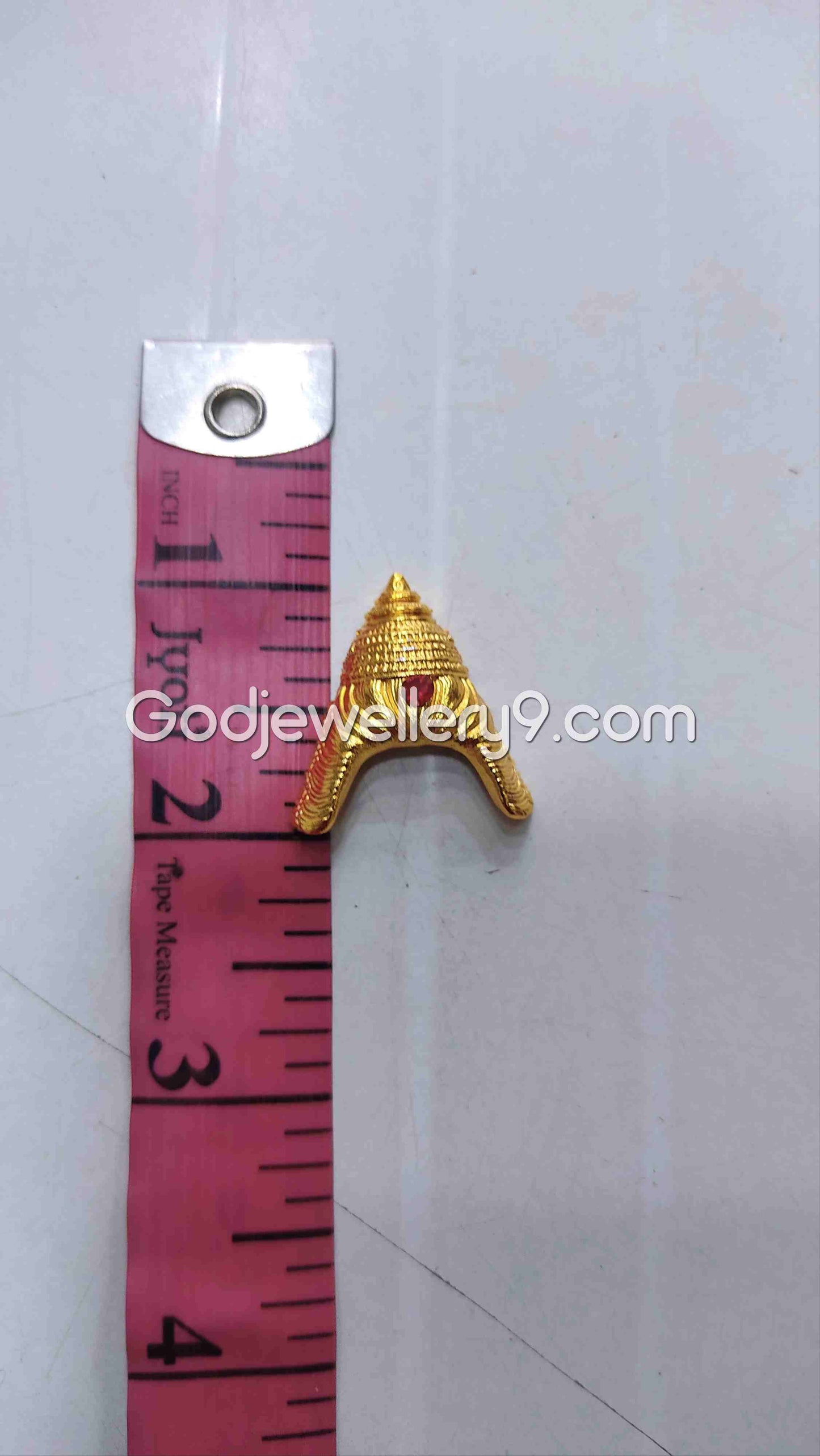 Deity God Mukut Small Half Crown Gold Plated Kireetam 10 Godjewellery9 2