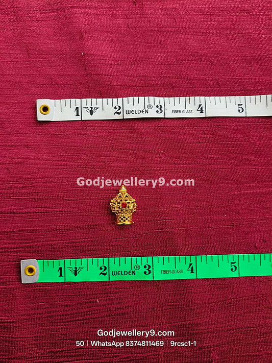 Deity God Mukut Small Half Crown Gold Plated Kireetam 9rcsc1 godjewellery9.com