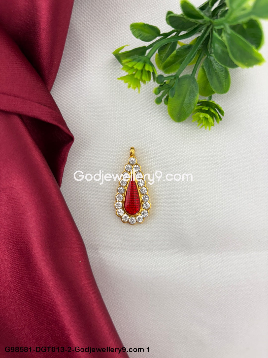 Deity God Stone Tilak Bindi Namam for Pooja Vigraha Tilakam Jewelley G98581-DGT013-2-Godjewellery9.com 1
