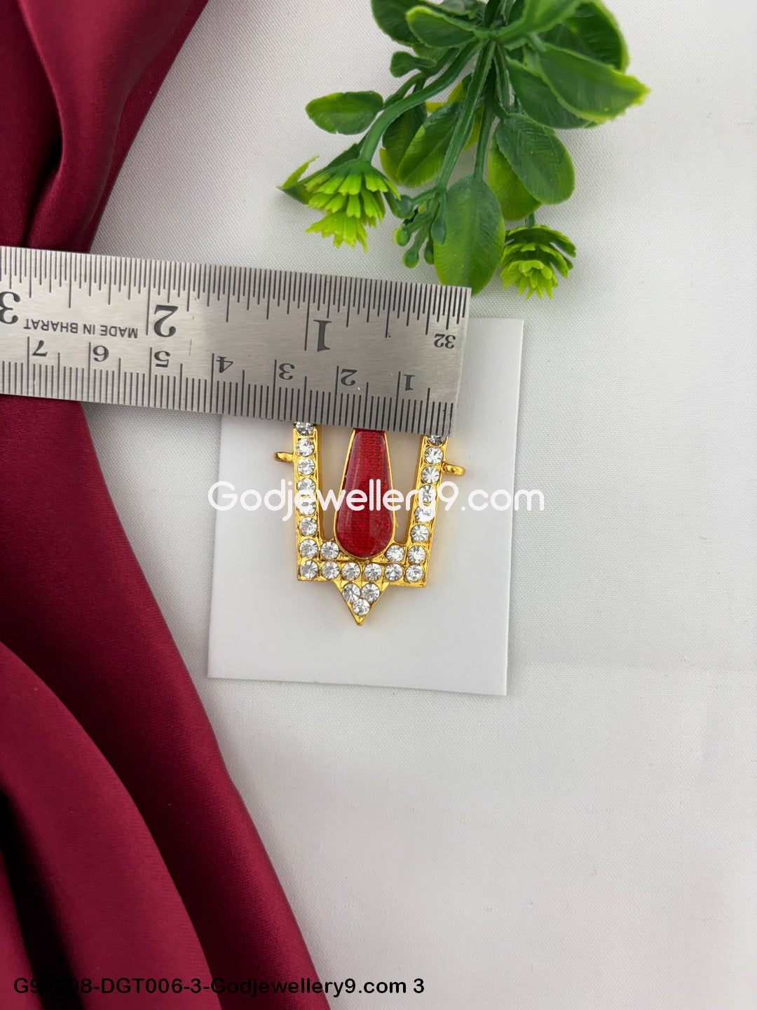 Deity God V Shape Stone Namam Tilak Online for Temple Decoration Use G93298-DGT006-3-Godjewellery9.com 3