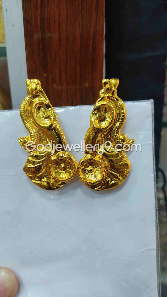 Deity Gold Plated Earrings Karna pathakam All Gods 2 Godjewellery9