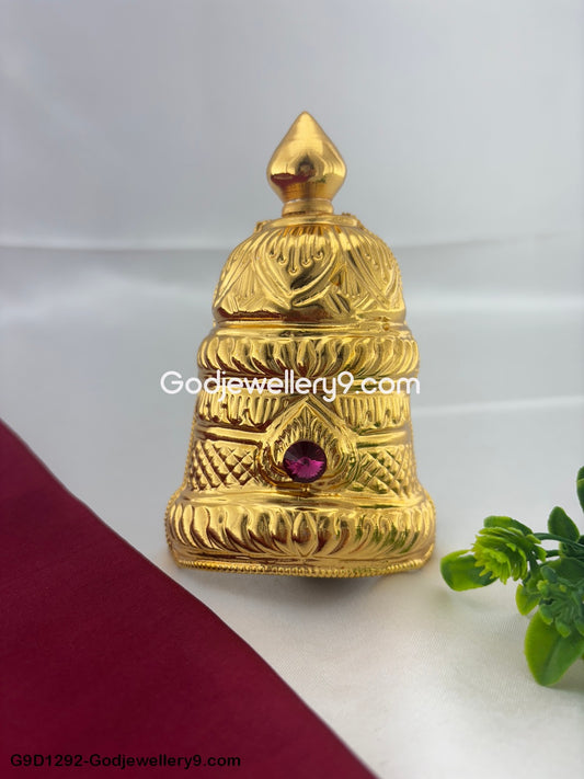 Deity Half Crown Mukut For Hindu God And Temple Idol Statues G2 Godjewellery9.com G9D1292