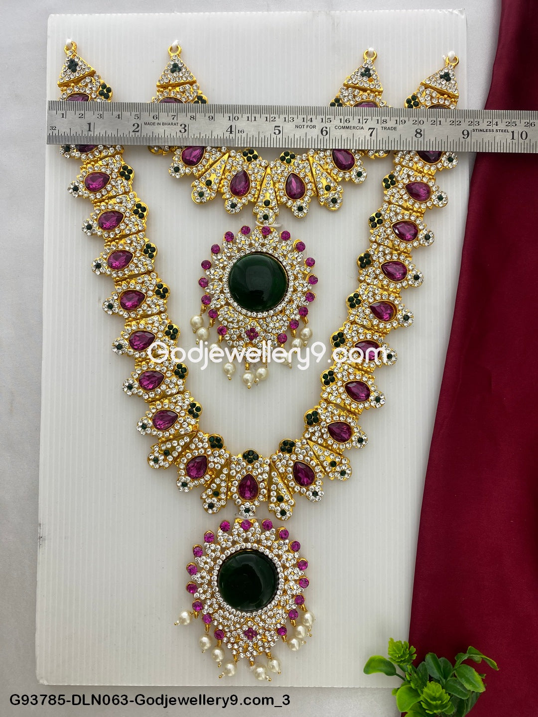 Deity Long Necklace 2 Step Jewellery for God Worship G93785-DLN063-Godjewellery9.com 3