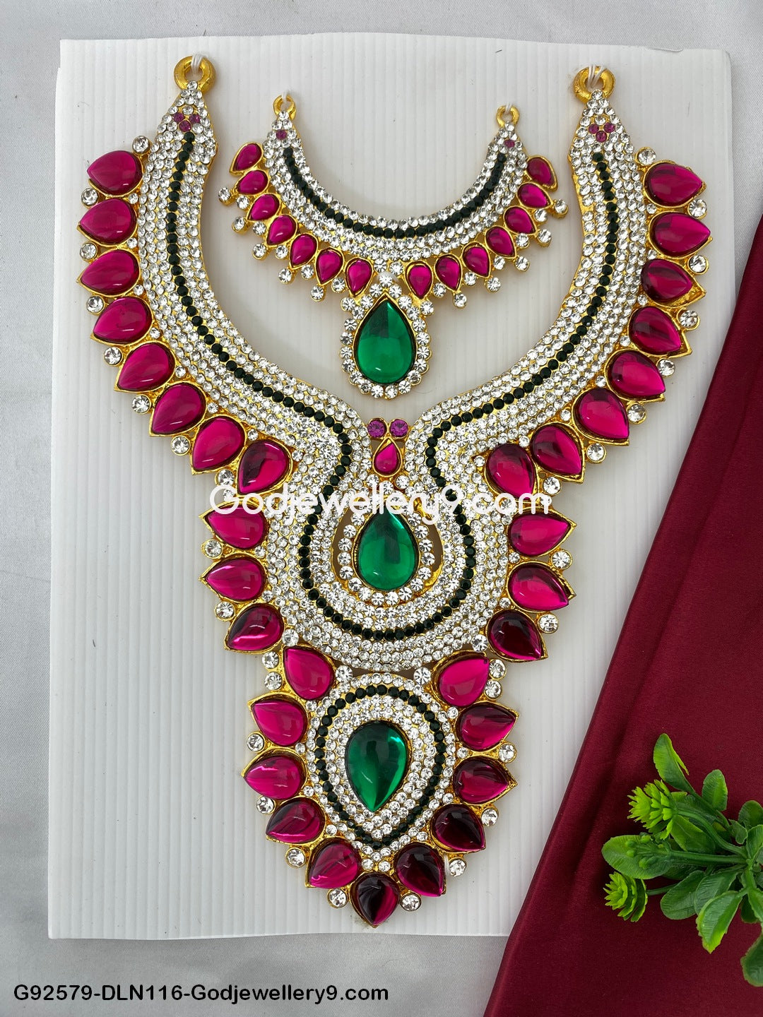 Deity_Long_Necklace_Chest_Haram_Stone_Kavasam_for_Vigraha_Moorthy_Idols_Godjewellery9.com_G92579-DLN116