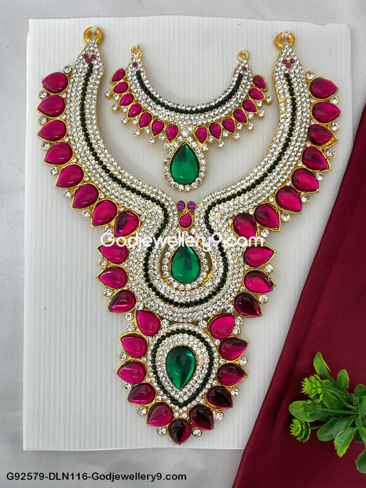 Deity_Long_Necklace_Chest_Haram_Stone_Kavasam_for_Vigraha_Moorthy_Idols_Godjewellery9.com_G92579-DLN116