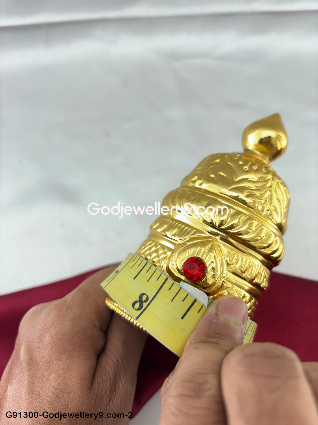 Deity Mukut God Round Crown For Idol And Amman G3 Godjewellery9.com-G91300-1300-2