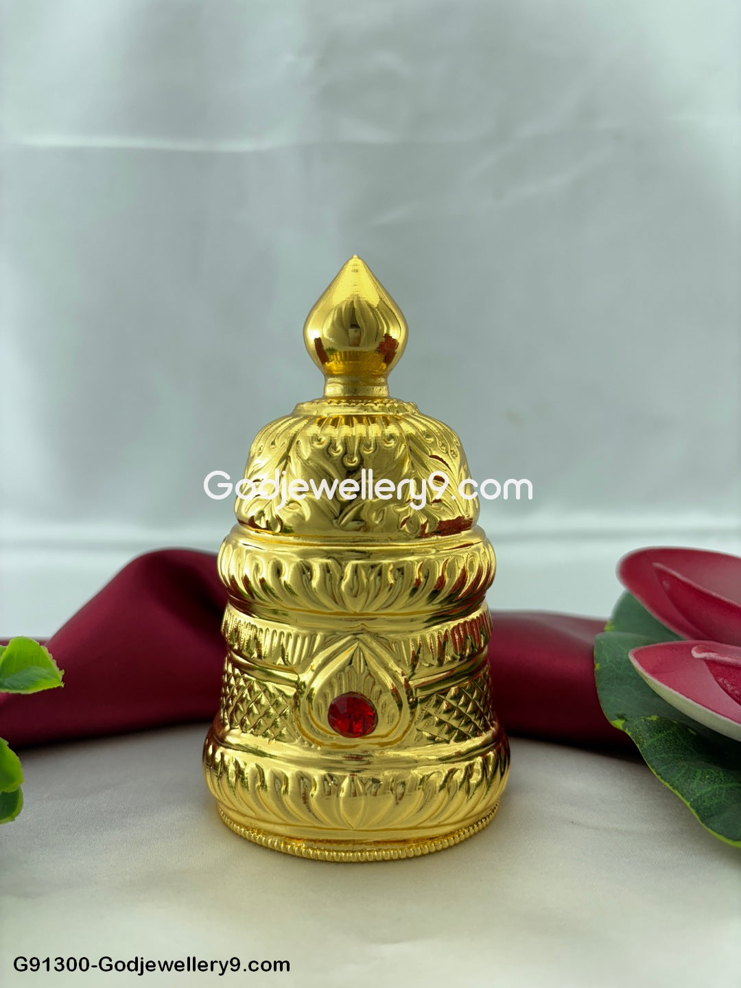 Deity Mukut God Round Crown For Idol And Amman G3 Godjewellery9.com-G91300-1300