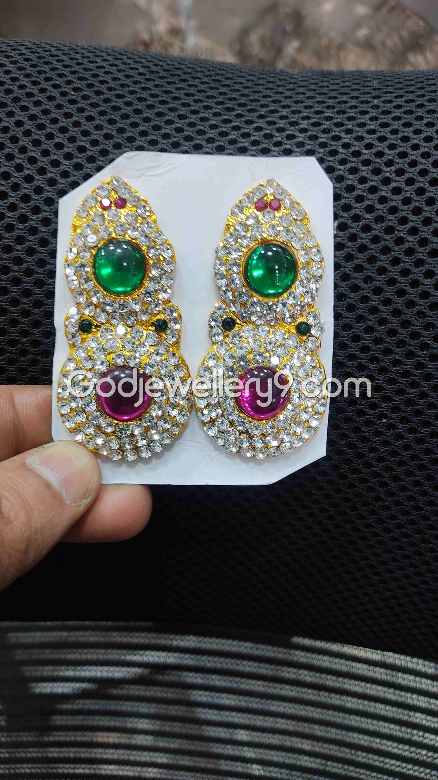 Deity Multicolor Earrings For Amman karna Pathakam God G6