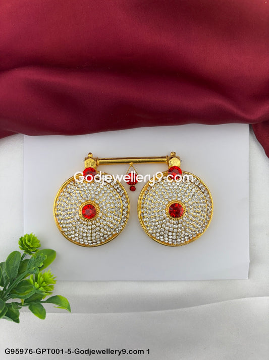 Deity Pustal Tadu And Stone Mangalsutra for Amman And Ammavari Idols G95976-GPT001-5-Godjewellery9.com 1