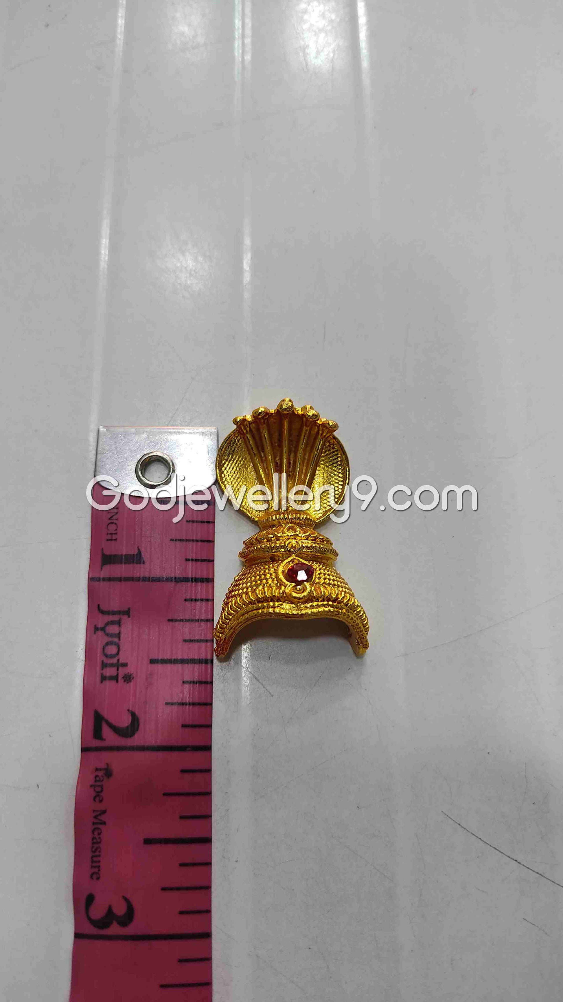 Deity Snake Mukut Gold Plated Small Half Crown Kireetam R5 Godjewellery9 2